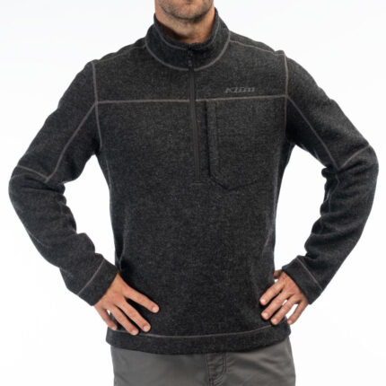 Bluza Bighorn Canyon Wool Fleece 1/4 Zip Black Heather 24