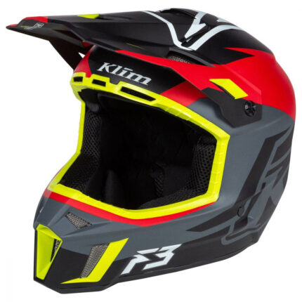 Casca Moto Enduro F3 Helmet ECE Tectonic High Risk Red