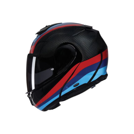 Casca Moto Flip-Up X-1005 Ultra Carbon Gran Tour 348 Black Red Blue 2025