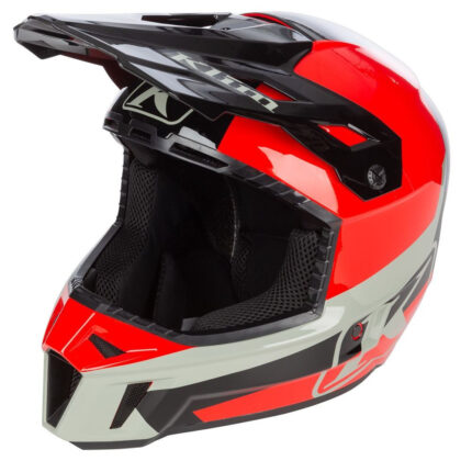 Casca Moto MX/Snow F3 ECE Fiery Icon White/Monument Gray 24