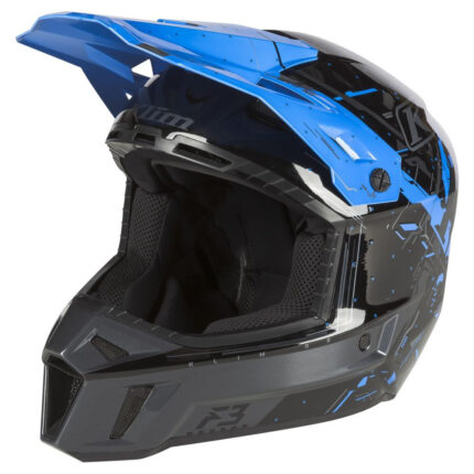 Casca Snowmobil F3 ECE Recoil Electric Blue Lemonade
