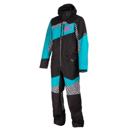 Combinezon Snowmobil Non-Insulated Short Ripsa Black/Arctic Teal 25