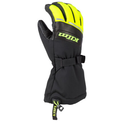Manusi Snowmobil Insulated Blaze Gauntlet Black/Hi-Vis