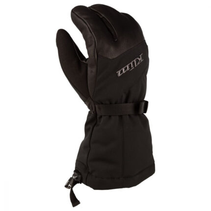 Manusi Snowmobil Insulated Tundra Gauntlet Black Asphalt
