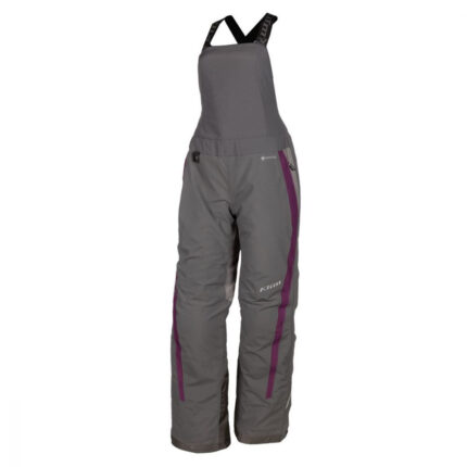 Pantaloni Dama Snowmobil Insulated Strata Bib Short Asphalt - Deep Purple