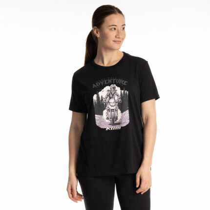 Tricou Adventure Tri-blend Black/Wisteria 24