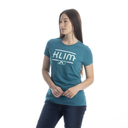 Tricou Dama Kute Corp SS Heathered Teal Beach Glass 25