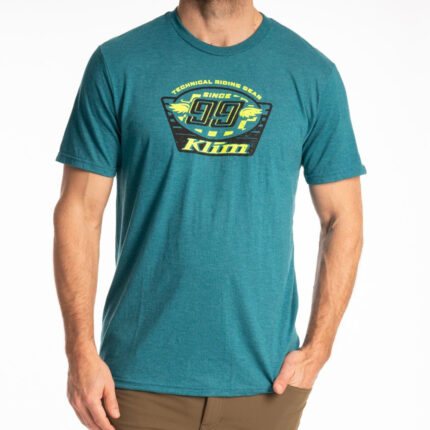 Tricou Pioneer 99 Tri-blend Heathered Teal Hi-Vis 25