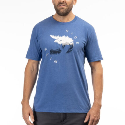 Tricou Ride Tri-blend Royal Frost/White 24