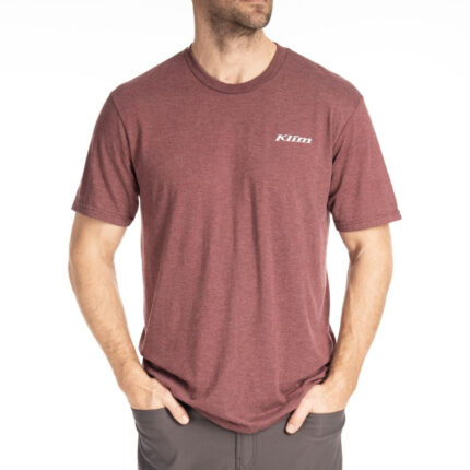 Tricou Saddle Mountain Tri-blend Maroon Frost/Imperial Blue 24